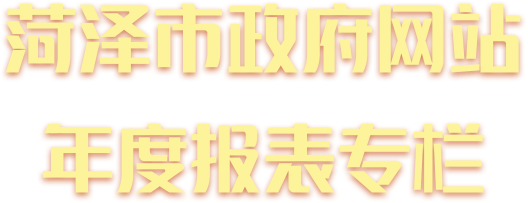 菏澤市政府網站年度報表專欄